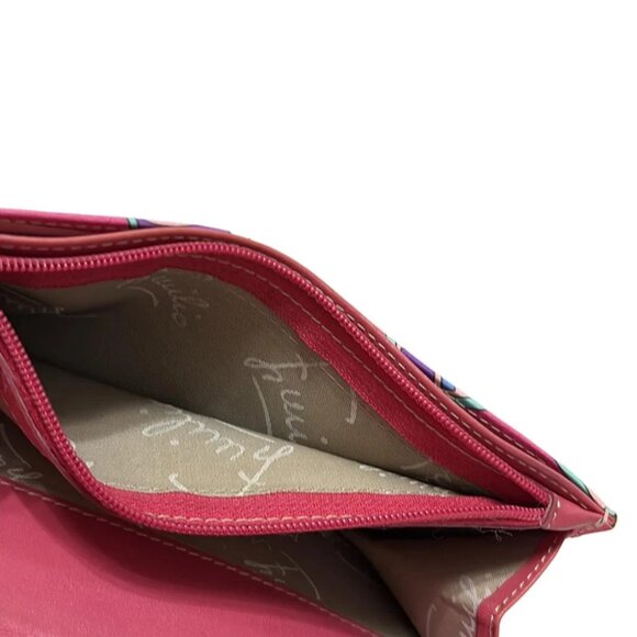 EMILIO PUCCI - Purple Cream Multi Leather Long Wallet - Picture 4 of 5